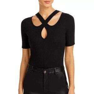 AQUA Cutout Bodysuit - US S